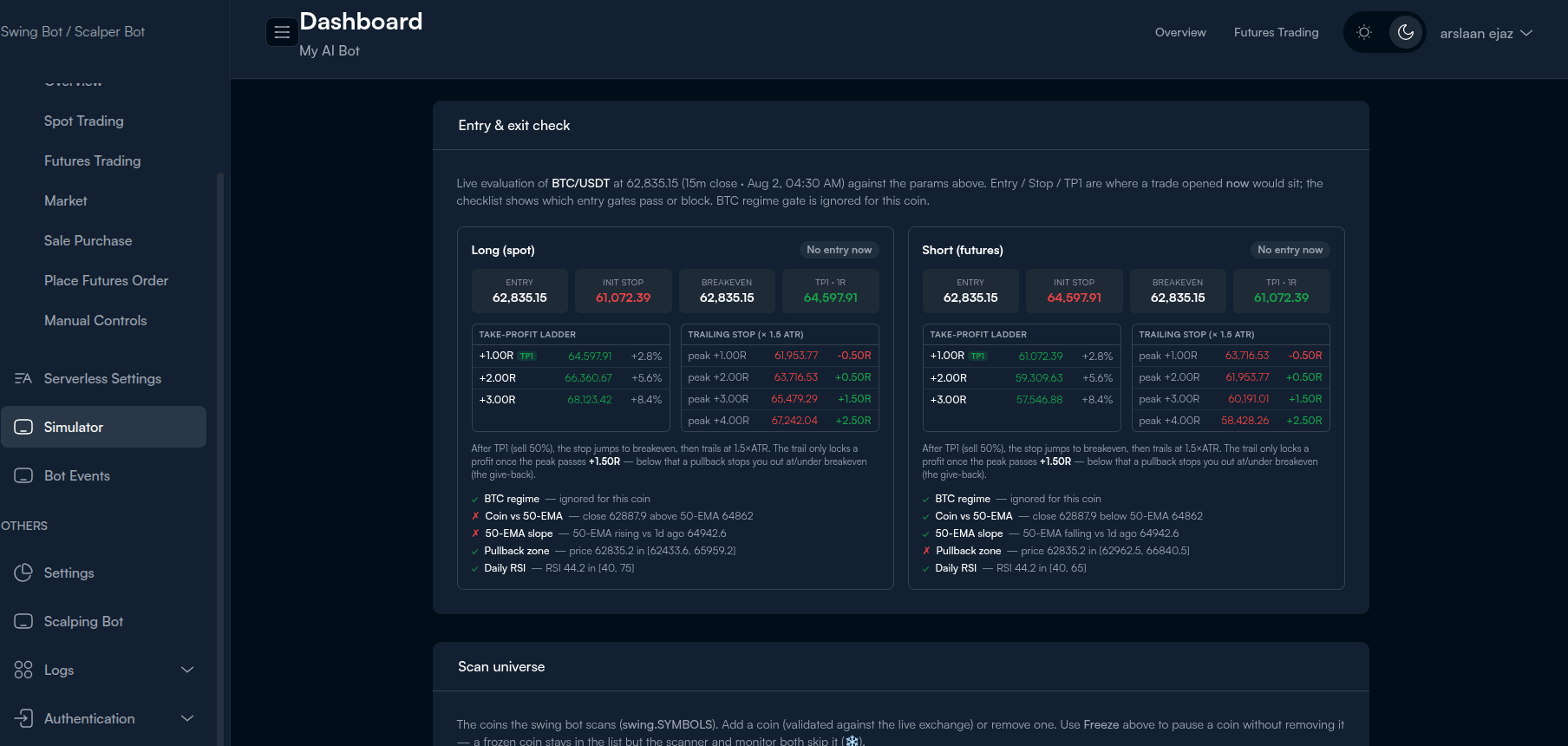 Swing Trading Bot — screenshot 2